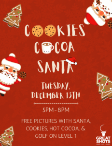 cookies with santa flyer